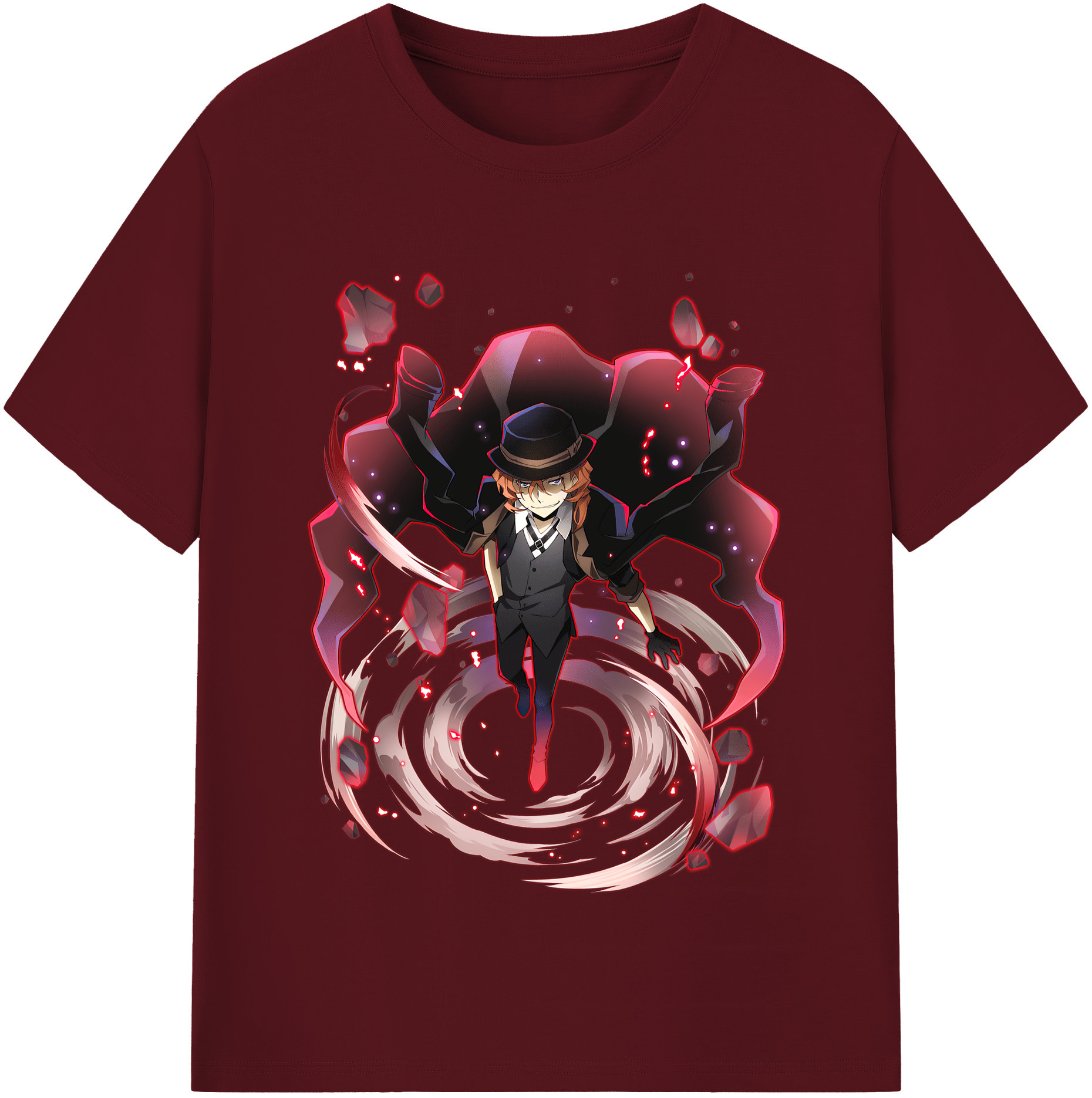 （画像用） 文豪ストレイドッグス Bungo Stray Dogs 綿100％半袖Tシャツ（フロントプリント）